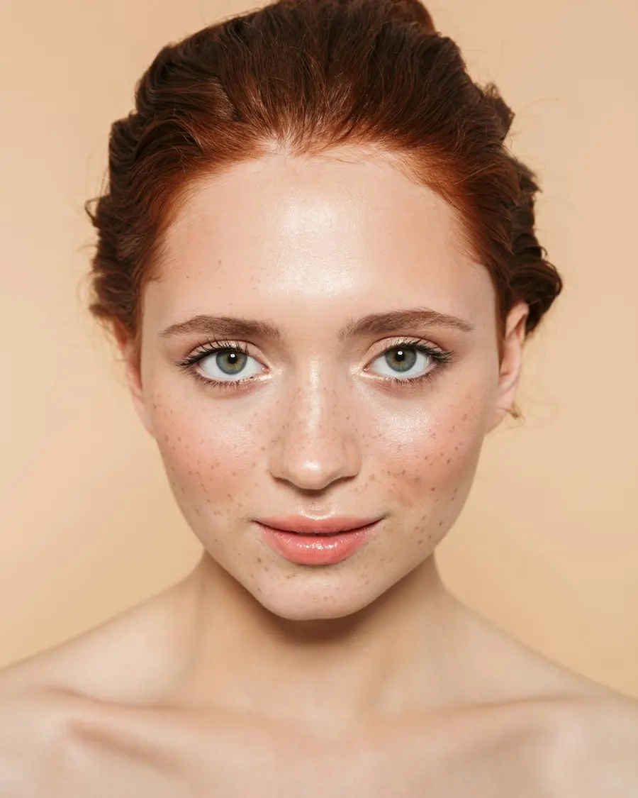 Rostro de una mujer con la piel luminosa y cuidada
